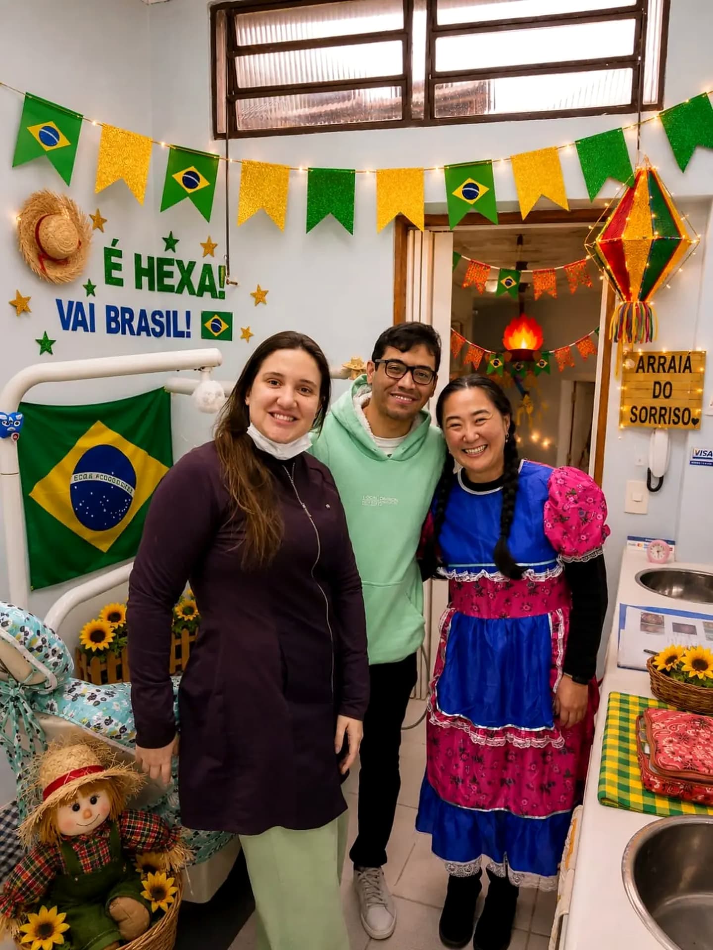 Equipe OdontoBrisa com paciente